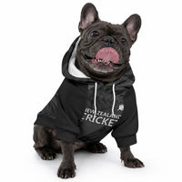 New Zealand Cricket Custom Pet Hoodie Potae Pango Black Fern Pattern LT9 - Polynesian Pride