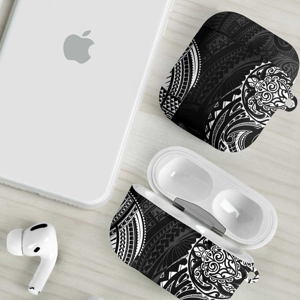 Polynesian Turtle Tribal Tattoo AirPods Case Black Style LT9 - Polynesian Pride