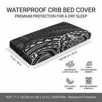 Polynesian Turtle Tribal Tattoo Baby Bed Cover Black Style LT9 - Polynesian Pride