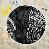 Polynesian Turtle Tribal Tattoo Beach Blanket Black Style LT9 One Size 150cm Black - Polynesian Pride