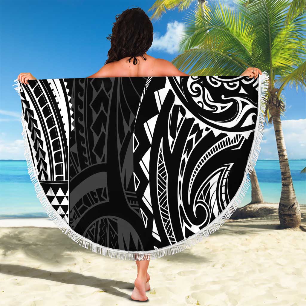 Polynesian Turtle Tribal Tattoo Beach Blanket Black Style LT9 - Polynesian Pride