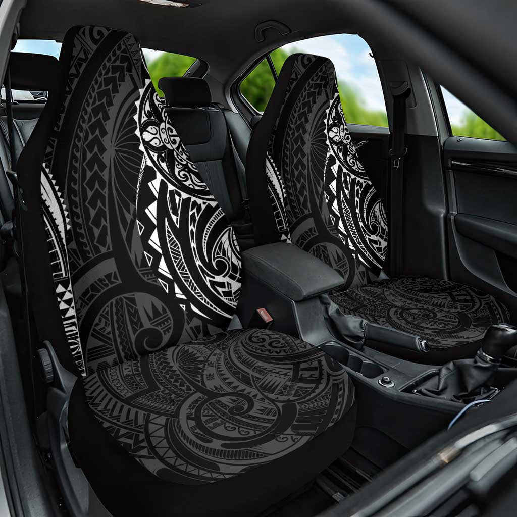 Polynesian Turtle Tribal Tattoo Car Seat Cover Black Style LT9 One Size Black - Polynesian Pride