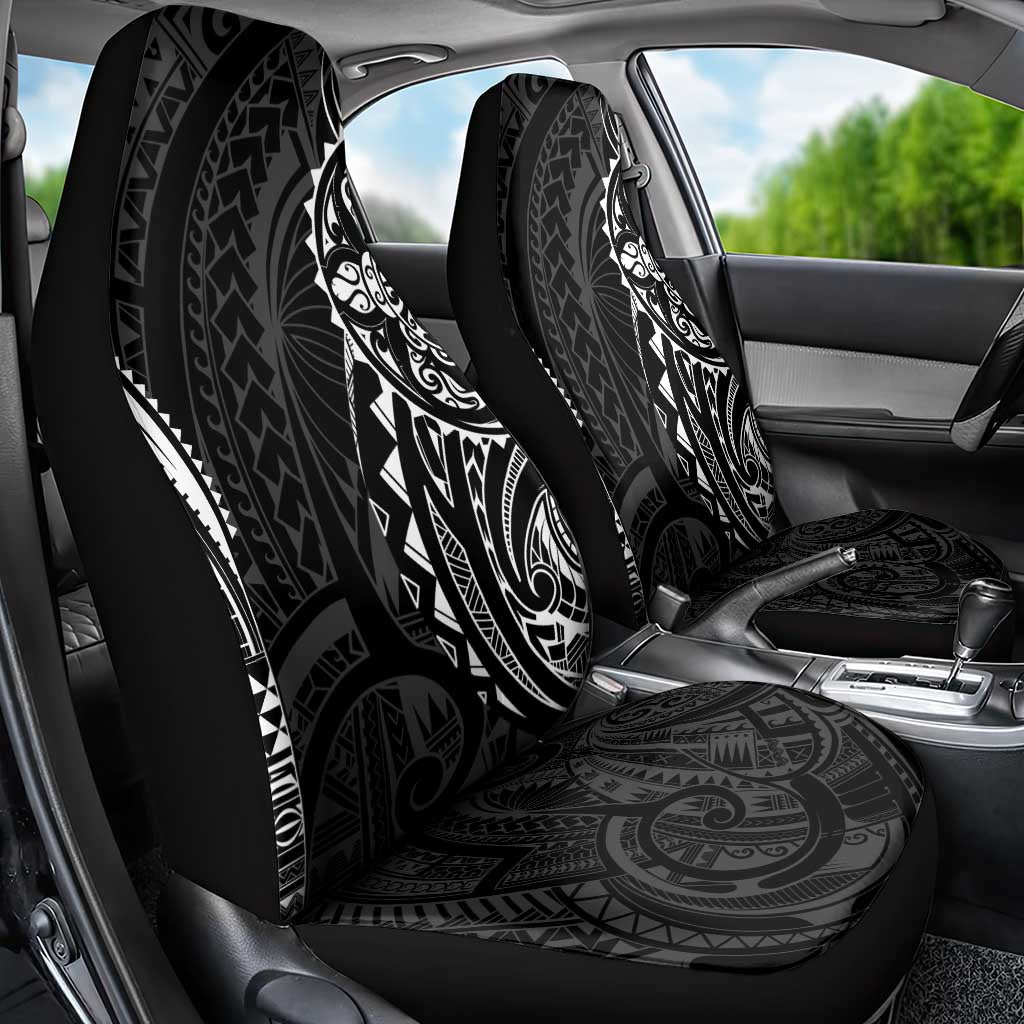 Polynesian Turtle Tribal Tattoo Car Seat Cover Black Style LT9 - Polynesian Pride