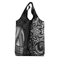 Polynesian Turtle Tribal Tattoo Grocery Bag Black Style LT9 - Polynesian Pride