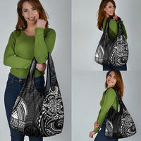 Polynesian Turtle Tribal Tattoo Grocery Bag Black Style LT9 - Polynesian Pride