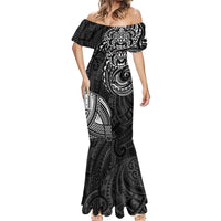 Polynesian Turtle Tribal Tattoo Mermaid Dress Black Style LT9 - Polynesian Pride