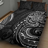 Polynesian Turtle Tribal Tattoo Quilt Bed Set Black Style LT9 - Polynesian Pride