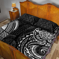 Polynesian Turtle Tribal Tattoo Quilt Bed Set Black Style LT9 - Polynesian Pride