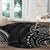 Polynesian Turtle Tribal Tattoo Round Carpet Black Style