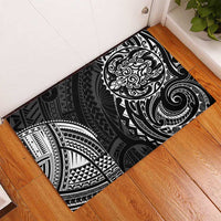 Polynesian Turtle Tribal Tattoo Rubber Doormat Black Style LT9 - Polynesian Pride