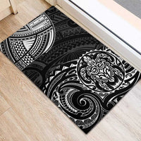 Polynesian Turtle Tribal Tattoo Rubber Doormat Black Style LT9 - Polynesian Pride