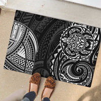 Polynesian Turtle Tribal Tattoo Rubber Doormat Black Style LT9 - Polynesian Pride