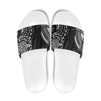 Polynesian Turtle Tribal Tattoo Slide Sandals Black Style LT9 Black - Polynesian Pride