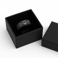 Polynesian Turtle Tribal Tattoo Spinner Ring Black Style LT9 - Polynesian Pride