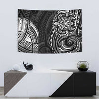 Polynesian Turtle Tribal Tattoo Tapestry Black Style LT9 - Polynesian Pride