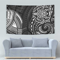 Polynesian Turtle Tribal Tattoo Tapestry Black Style LT9 - Polynesian Pride