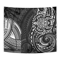 Polynesian Turtle Tribal Tattoo Tapestry Black Style LT9 - Polynesian Pride