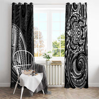 Polynesian Turtle Tribal Tattoo Window Curtain Black Style LT9 - Polynesian Pride