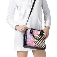 Personalized Japanese Kawaii Sushi Roll Shoulder Handbag Wagara Palaka Pattern LT9 - Polynesian Pride