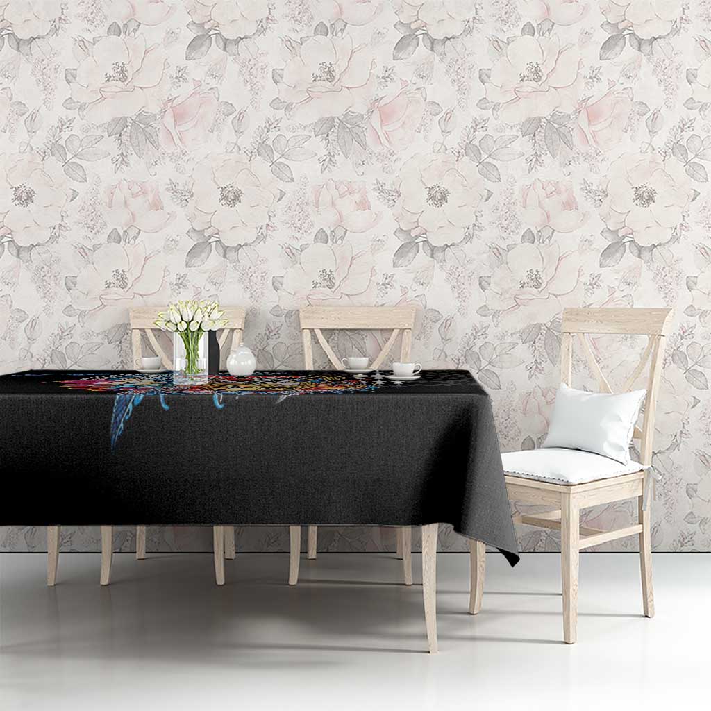 Personalized Japanese Koi Fish Ramen Tablecloth Aloha Shark Kakau Pattern LT9 - Polynesian Pride
