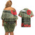 ANZAC Day We Remember Couples Matching Off Shoulder Short Dress and Hawaiian Shirt Maori Silver Fern Camouflage Motif