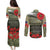 ANZAC Day We Remember Couples Matching Puletasi and Long Sleeve Button Shirt Maori Silver Fern Camouflage Motif