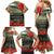 ANZAC Day We Remember Family Matching Mermaid Dress and Hawaiian Shirt Maori Silver Fern Camouflage Motif