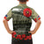 ANZAC Day We Remember Family Matching Off Shoulder Short Dress and Hawaiian Shirt Maori Silver Fern Camouflage Motif