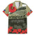 ANZAC Day We Remember Family Matching Off Shoulder Short Dress and Hawaiian Shirt Maori Silver Fern Camouflage Motif