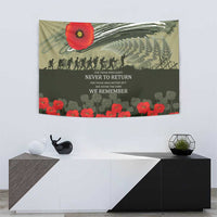 ANZAC Day We Remember Tapestry Maori Silver Fern Camouflage Motif LT9 - Polynesian Pride