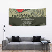 ANZAC Day We Remember Tapestry Maori Silver Fern Camouflage Motif LT9 - Polynesian Pride