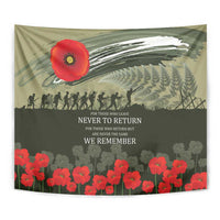 ANZAC Day We Remember Tapestry Maori Silver Fern Camouflage Motif LT9 - Polynesian Pride