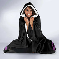 ANZAC Day Remembrance Hooded Blanket Purple Poppy We Will Remember Them LT9 - Polynesian Pride