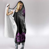 ANZAC Day Remembrance Hooded Blanket Purple Poppy We Will Remember Them LT9 - Polynesian Pride