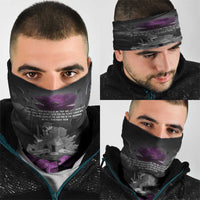 ANZAC Day Remembrance Neck Gaiter Purple Poppy We Will Remember Them LT9 - Polynesian Pride