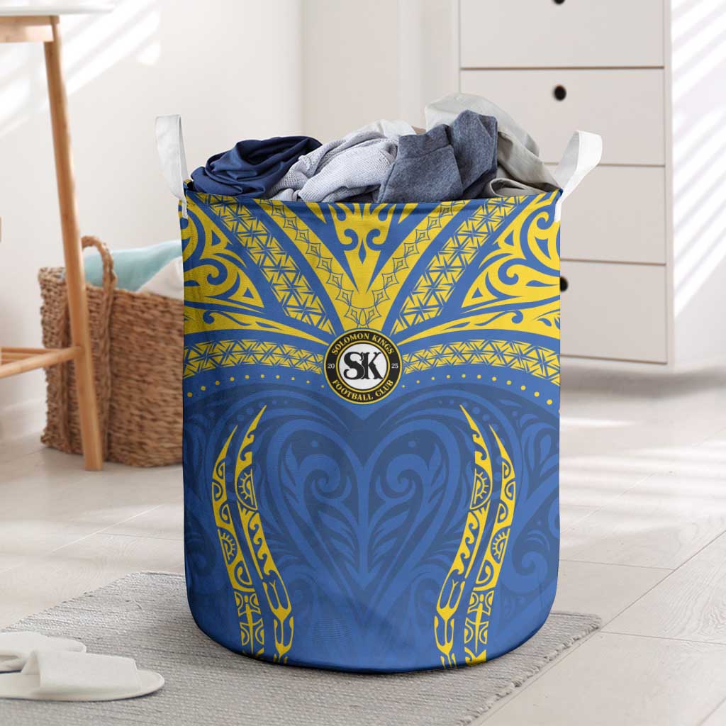 Oceania Football Solomon Kings Laundry Basket Polynesian Tribal Pattern LT9 Blue - Polynesian Pride