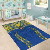 Oceania Football Solomon Kings Area Rug Polynesian Tribal Pattern LT9 - Polynesian Pride