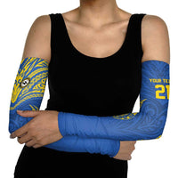 Custom Oceania Football Solomon Kings Arm Sleeves Polynesian Tribal Pattern LT9 - Polynesian Pride