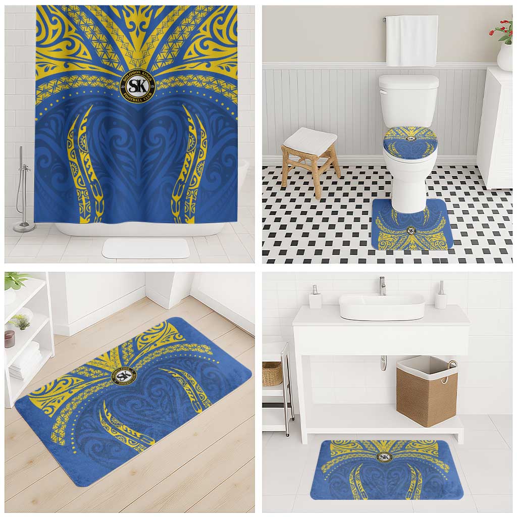 Oceania Football Solomon Kings Bathroom Set Polynesian Tribal Pattern LT9 - Polynesian Pride