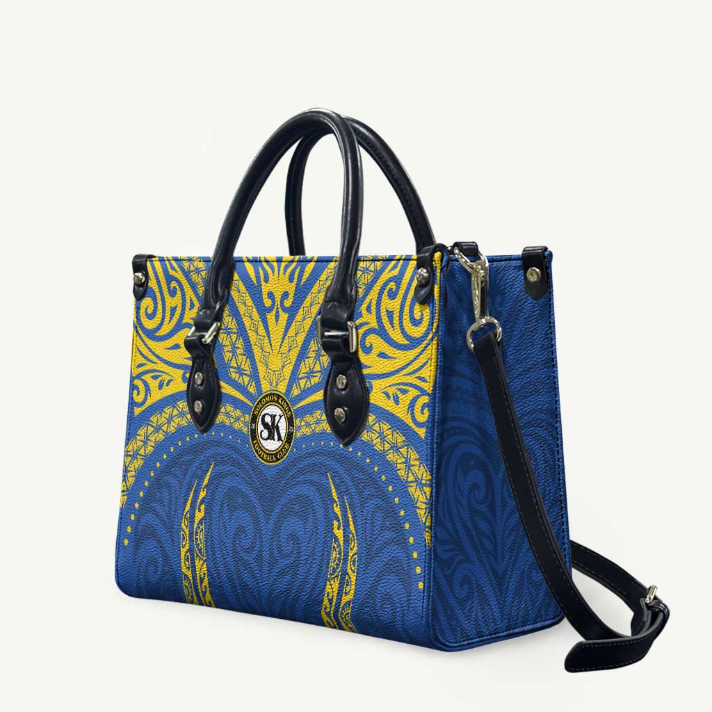 Oceania Football Solomon Kings Leather Bag Polynesian Tribal Pattern LT9 Blue - Polynesian Pride