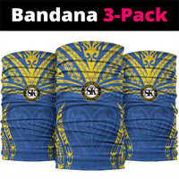 Oceania Football Solomon Kings Neck Gaiter Polynesian Tribal Pattern LT9 package One Size: 25*50cm Blue - Polynesian Pride