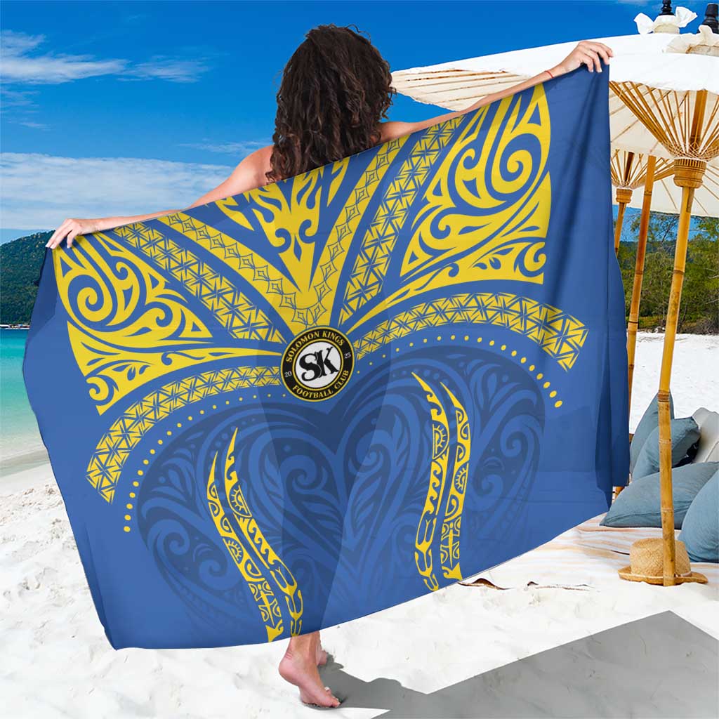 Oceania Football Solomon Kings Sarong Polynesian Tribal Pattern LT9 One Size 44 x 66 inches Blue - Polynesian Pride