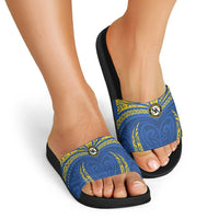 Oceania Football Solomon Kings Slide Sandals Polynesian Tribal Pattern LT9 - Polynesian Pride