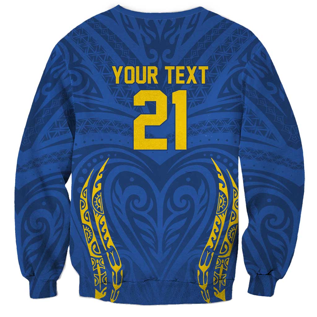Custom Oceania Football Solomon Kings Sweatshirt Polynesian Tribal Pattern LT9 - Polynesian Pride