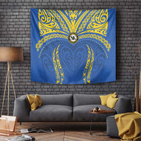 Oceania Football Solomon Kings Tapestry Polynesian Tribal Pattern LT9 Blue - Polynesian Pride