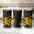 Gold Hawaiian Hibiscus Shaka Sign Tumbler Cup