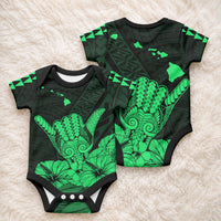 Hawaii Shaka Sign Baby Onesie Green Version LT9 - Polynesian Pride