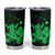 Green Hawaiian Hibiscus Shaka Sign Tumbler Cup