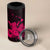 Pink Hawaiian Hibiscus Shaka Sign 4 in 1 Can Cooler Tumbler