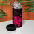 Pink Hawaiian Hibiscus Shaka Sign 4 in 1 Can Cooler Tumbler